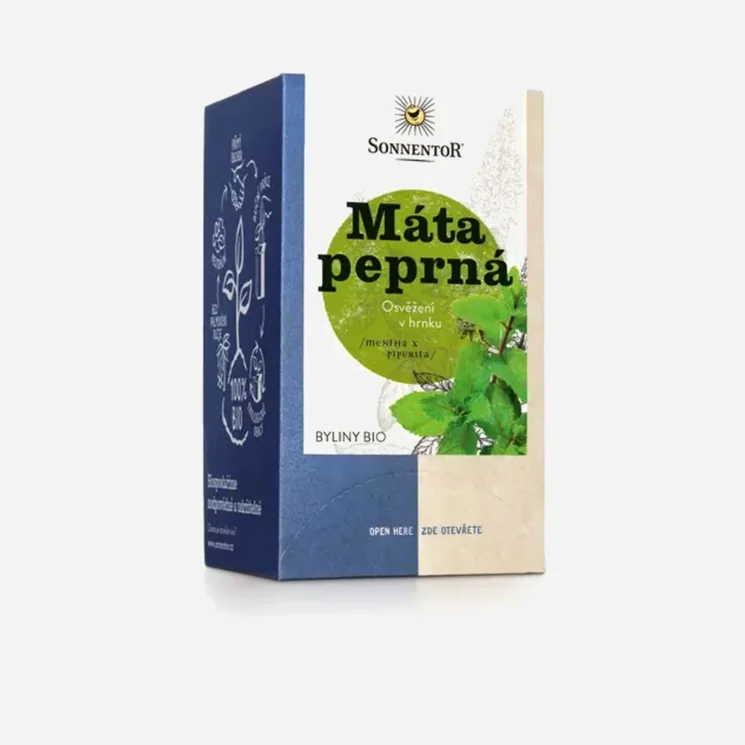 Máta peprná bio porc.dvoukomorový 6 x 18 g