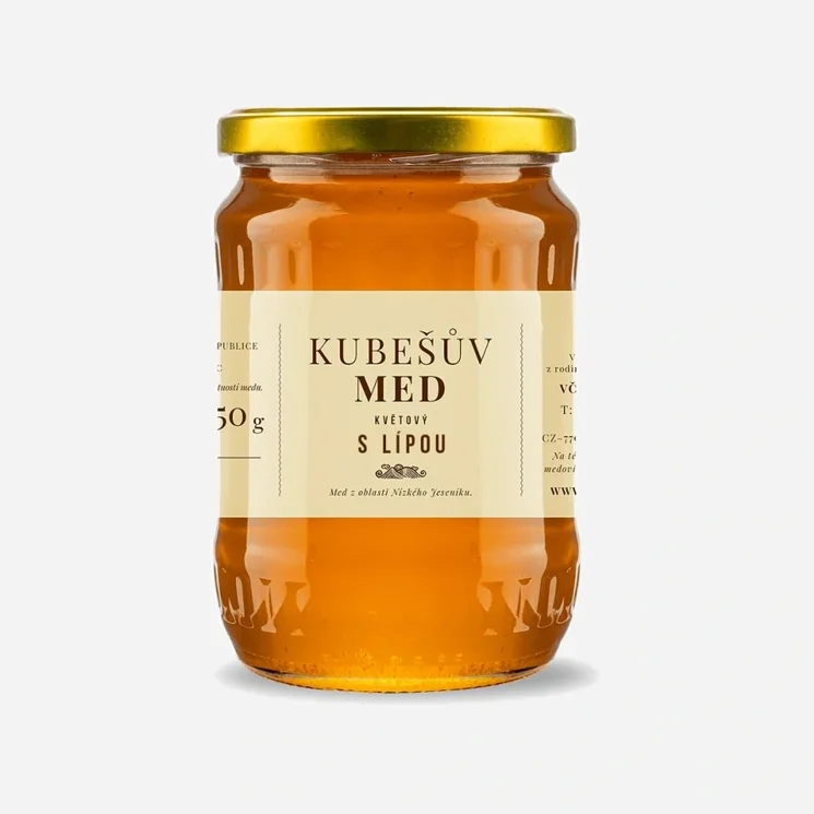 Med květový lesní s lípou