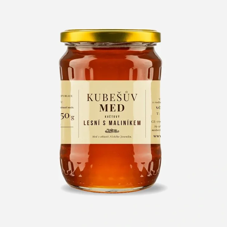 Med květový lesní s maliníkem 6 x 750 g
