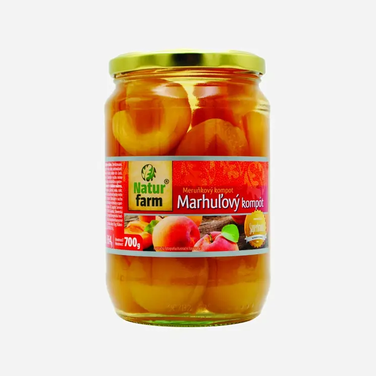 Meruňkový kompot ve sladkém nálevu 6 x 700 g