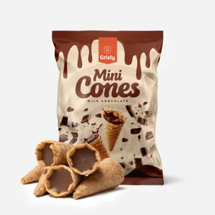Mini kornoutky s mléčnou čokoládou 6 x 150 g