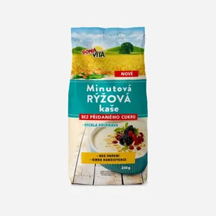 Minutová rýžová kaše bez přidaného cukru
