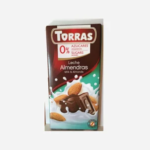 mléčná čokoláda s mandlemi