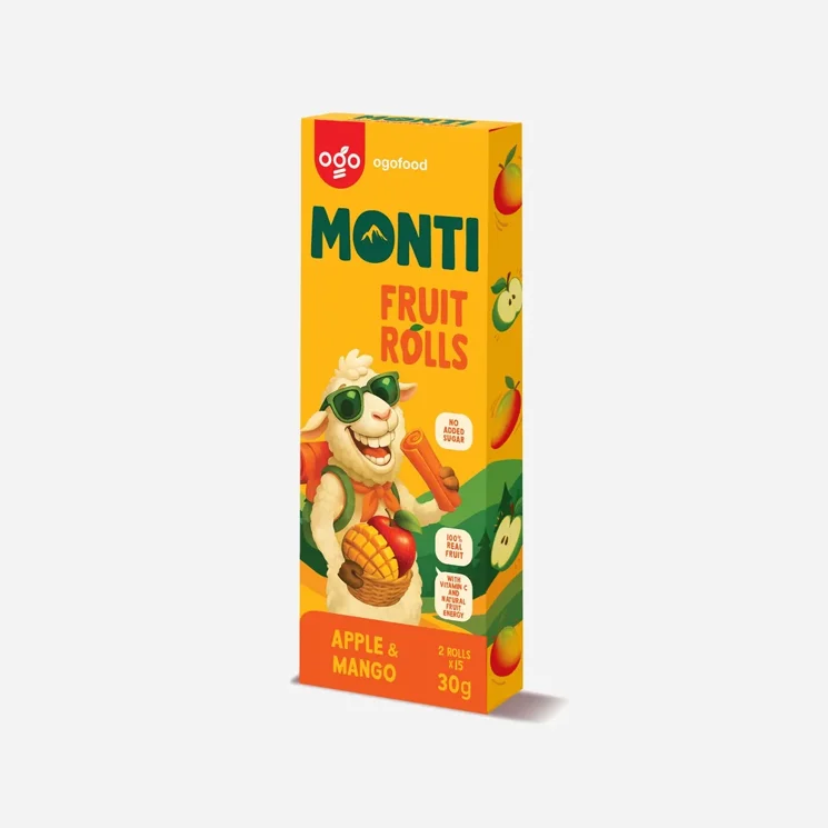 Monti ovocná trubička jablko a mango 5 x 30 g