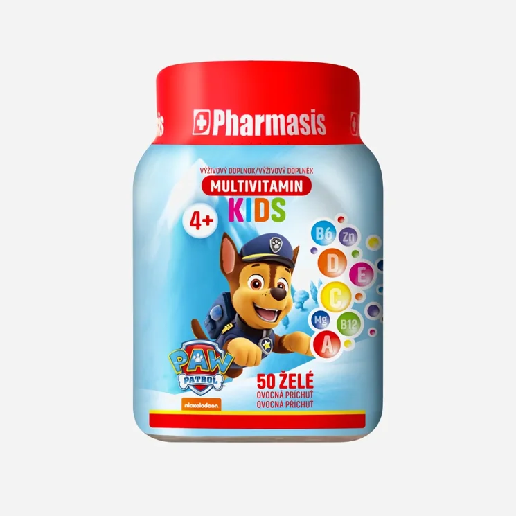 Multivitamínové želé bonbóny pro děti Tlapková patrola modré 6 x 250 g