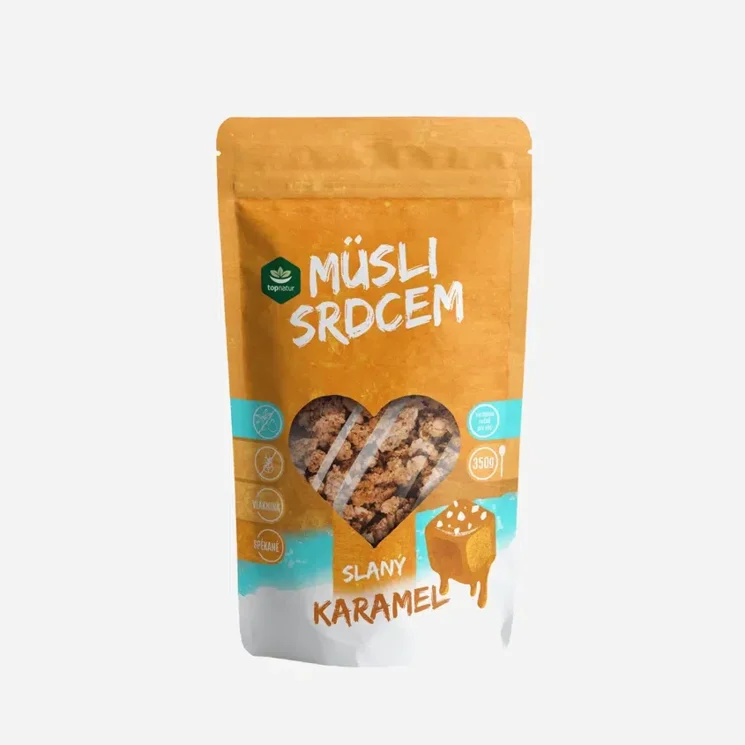 Müsli srdcem Slaný karamel - expirace 22.9.2026