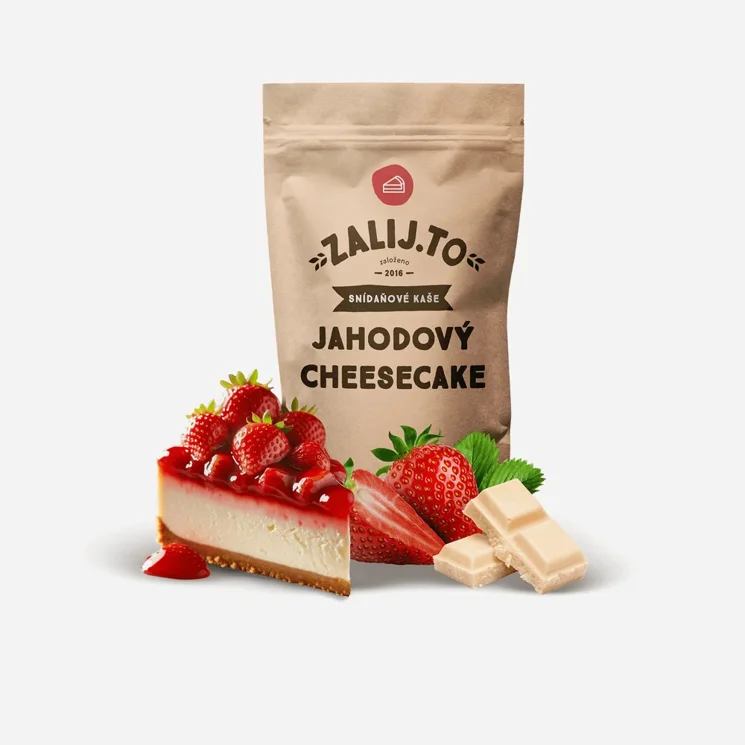 Ovesná kaše Jahodový cheesecake 6 x 500 g