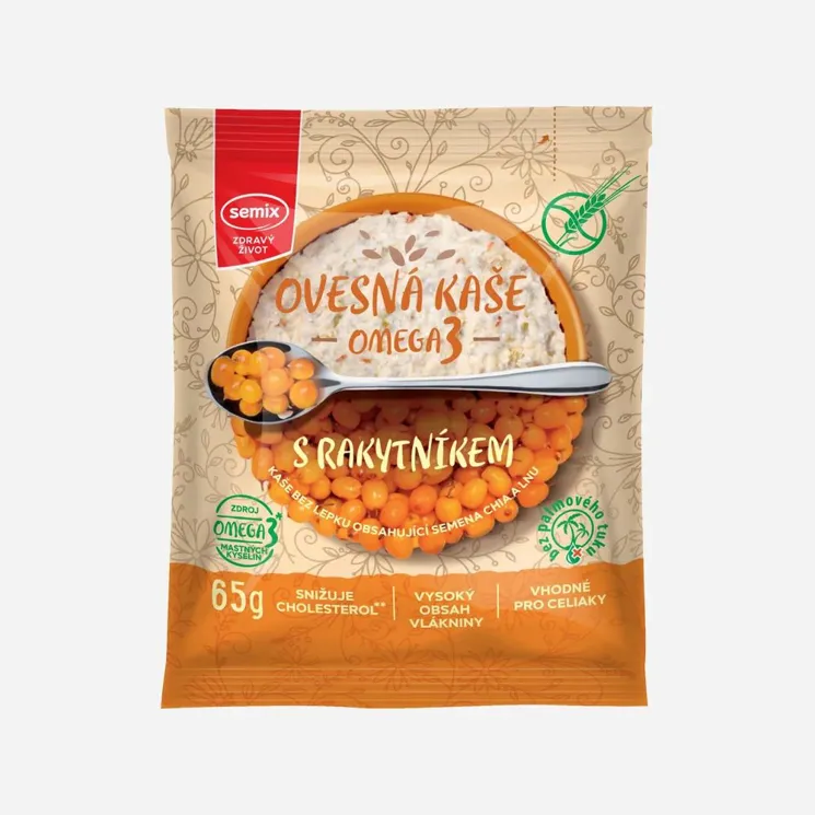 Ovesná kaše Omega3 s rakytníkem bez lepku
