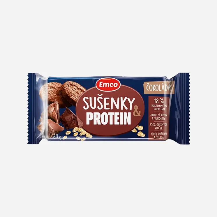Ovesné sušenky protein s čokoládou