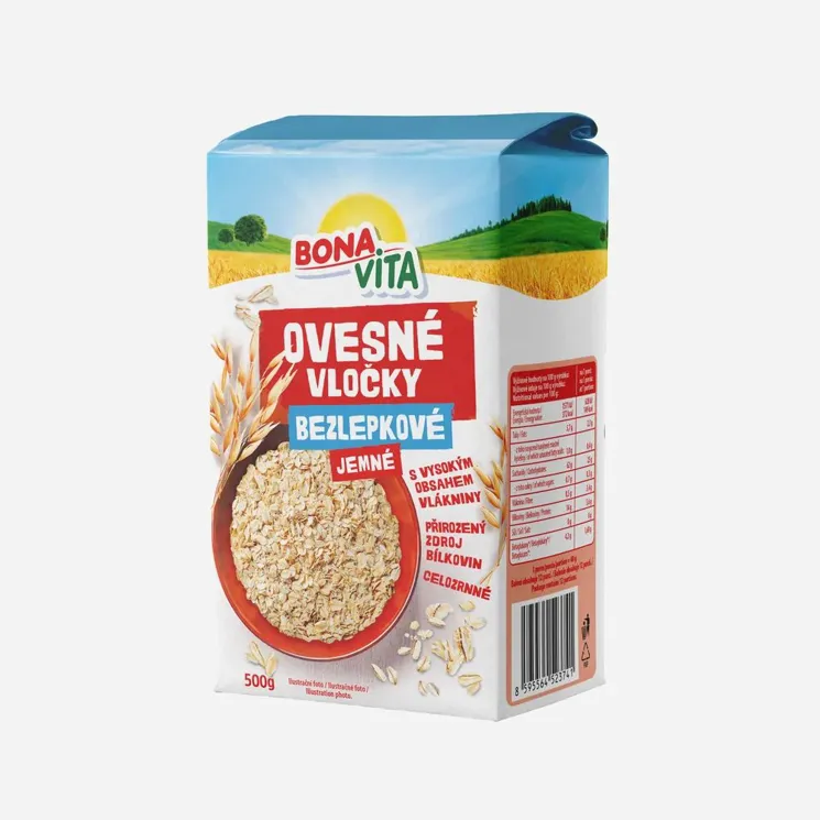 Ovesné vločky bezlepkové jemné