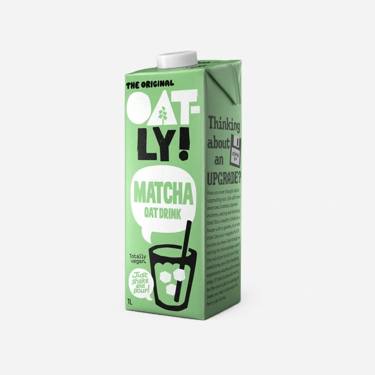 Ovesný nápoj matcha