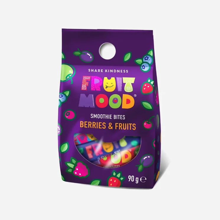 Ovocná svačinka Fruit Mood "MIX BERRIES & FRUITS" 12 x 90 g