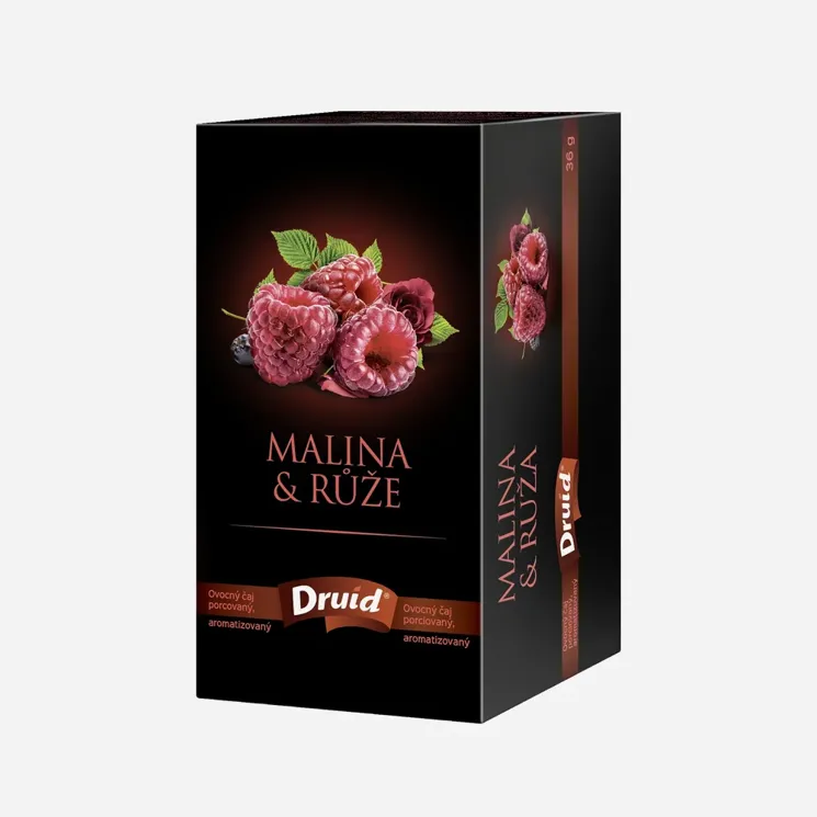 Ovocný čaj malina a růže