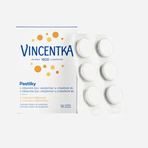 pastilky ovocné 18 tablet