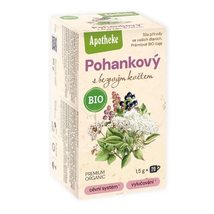 Pohankový čaj s bezovým květem BIO