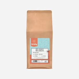 Pražená zrnková káva 20/80 Morning Coffee 6 x 1000 g