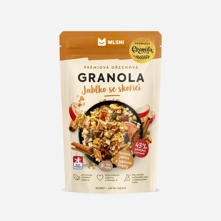 Prémiová granola Jablko se skořicí