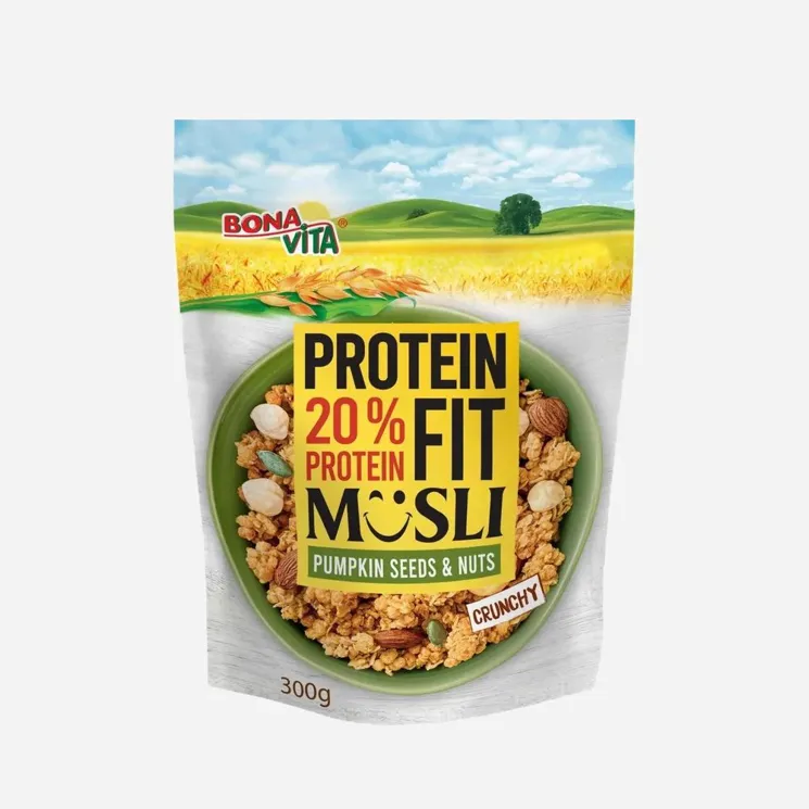 Protein fit müsli dýně a ořechy