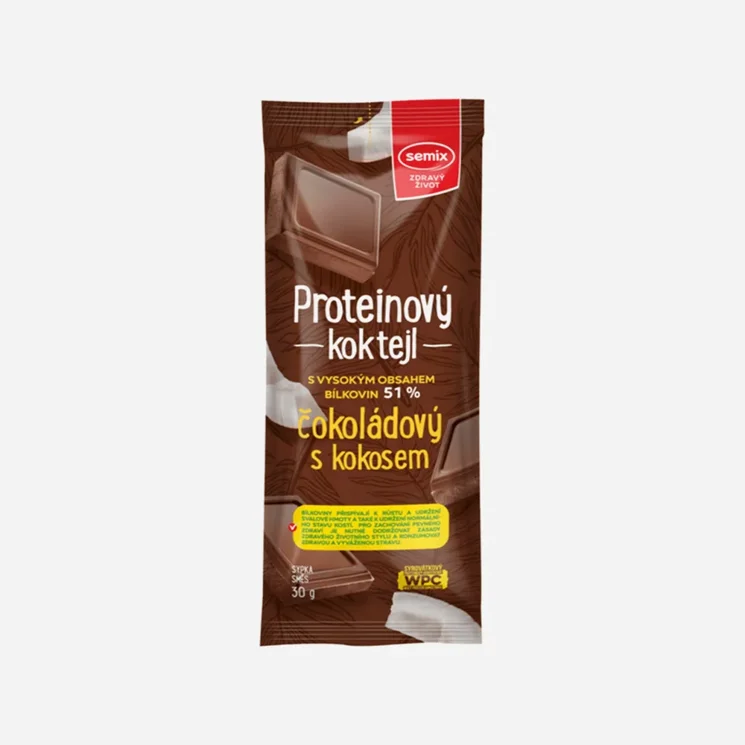 Proteinový koktejl čokoládový s kokosem