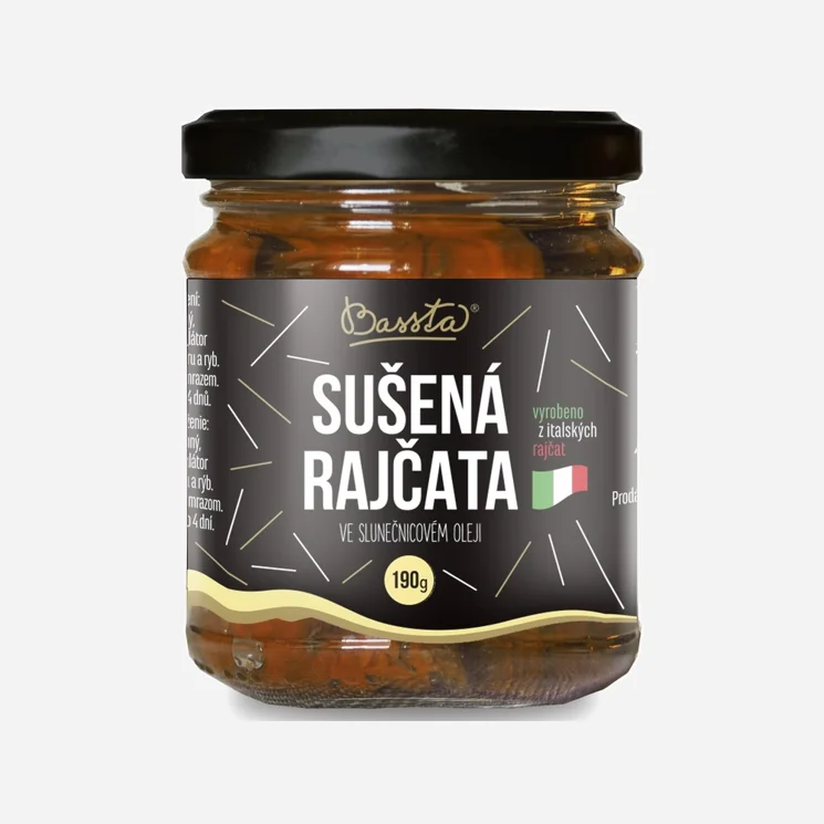 Rajčata sušená na slunci ve slunečnicovém oleji