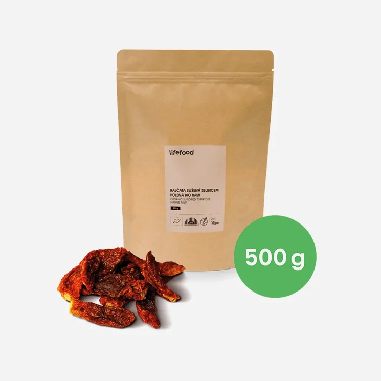 Rajčata sušená půlená RAW BIO 6 x 500 g