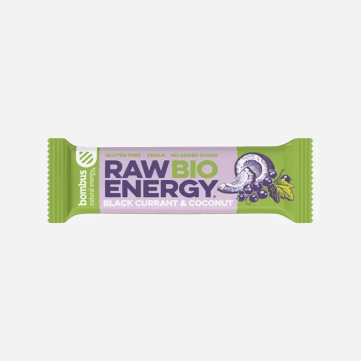 Raw ENERGY Černý rybíz a kokos BIO 12 x 50 g
