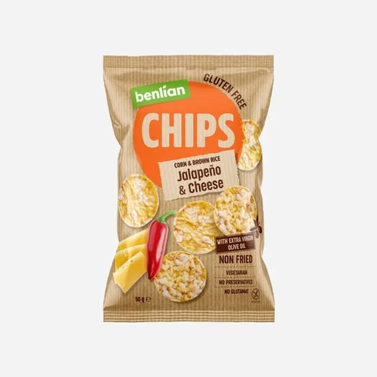Rice chips jalapeno a sýr