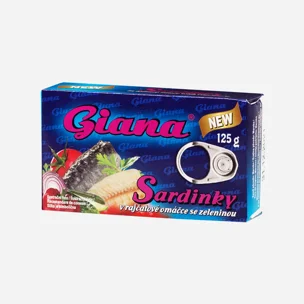 Sardinky v rajčatové omáčce se zeleninou 6 x 125 g