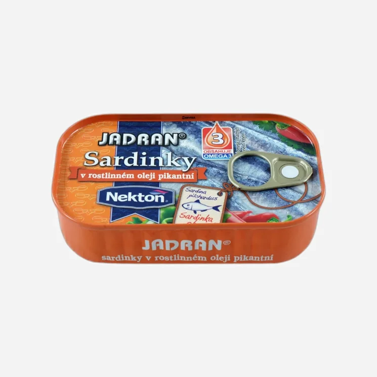 Sardinky v rostlinném oleji pikantní