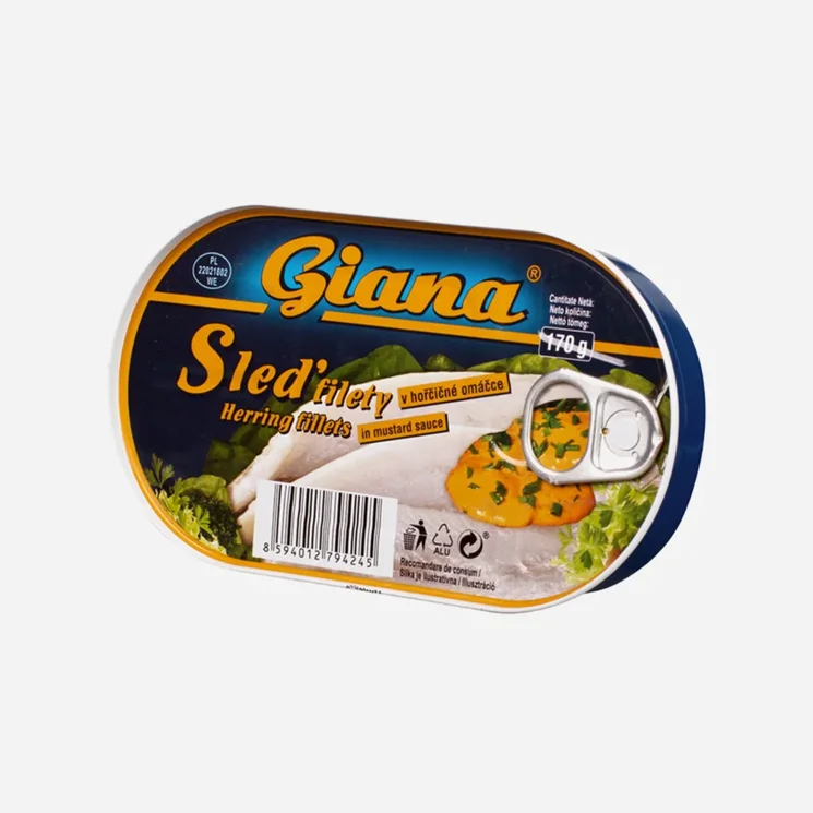 Sleď filety v hořčičné omáčce 6 x 170 g