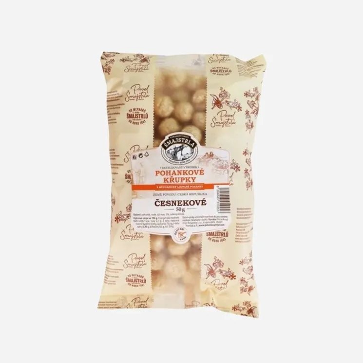 Šmajstrla Pohankové křupky česnekové 5 x 50 g