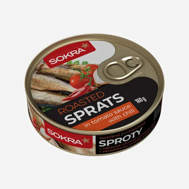 Smažené šproty v rajčatové omáčce s chilli