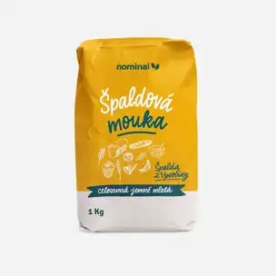 Špaldová mouka – celozrnná, jemně mletá 6 x 1000 g