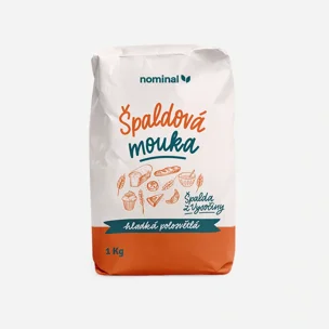 Špaldová mouka hladká polosvětlá 6 x 1000 g