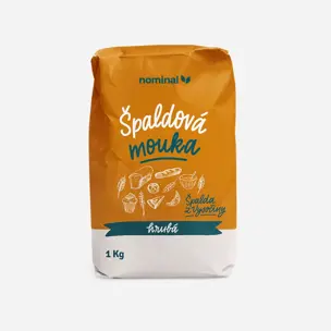 Špaldová mouka hrubá 6 x 1000 g