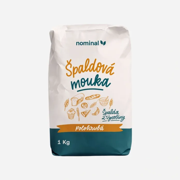 Špaldová mouka polohrubá