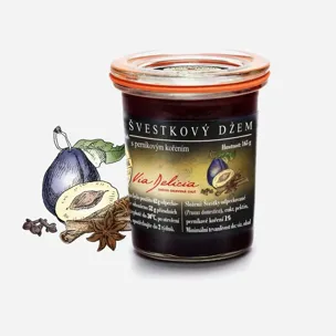 Švestkový džem s perníkovým kořením 6 x 165 g