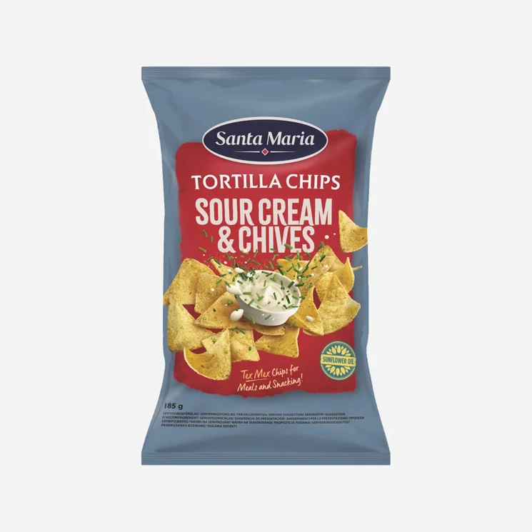 Tortilla chips smetana a pažitka 6 x 185 g