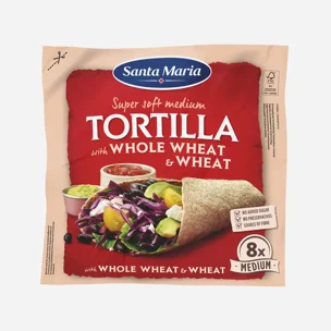 Tortilla whole wheat celozrnná 6 x 320 g