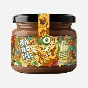 Twister Banán, karamel, čokoláda