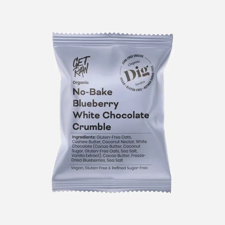 Tyčinka ovesná nepečená s bílou čokoládou a borůvkami BIO 12 x 35 g