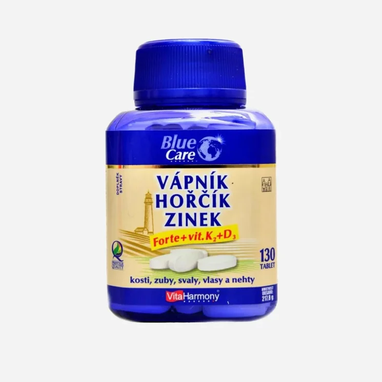 Vápník, Hořčík forte D3, K2 130 tablet