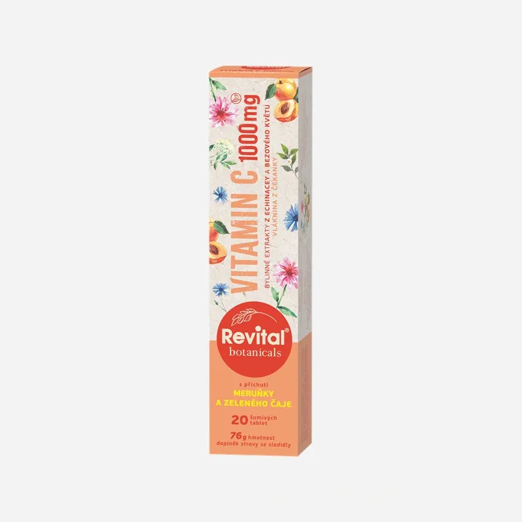 Vitamin C 1 000 mg meruňka zelený čaj