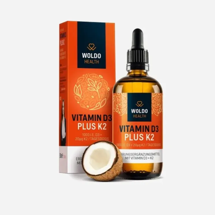 Vitamin D3 + K2 Kapky ( 1000 I.U. ) 6 x 50 ml