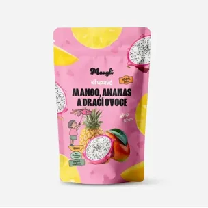 XXL křupavý mix - mango, ananas a dračí ovoce 5 x 100 g