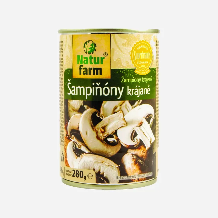 Žampiony krájené