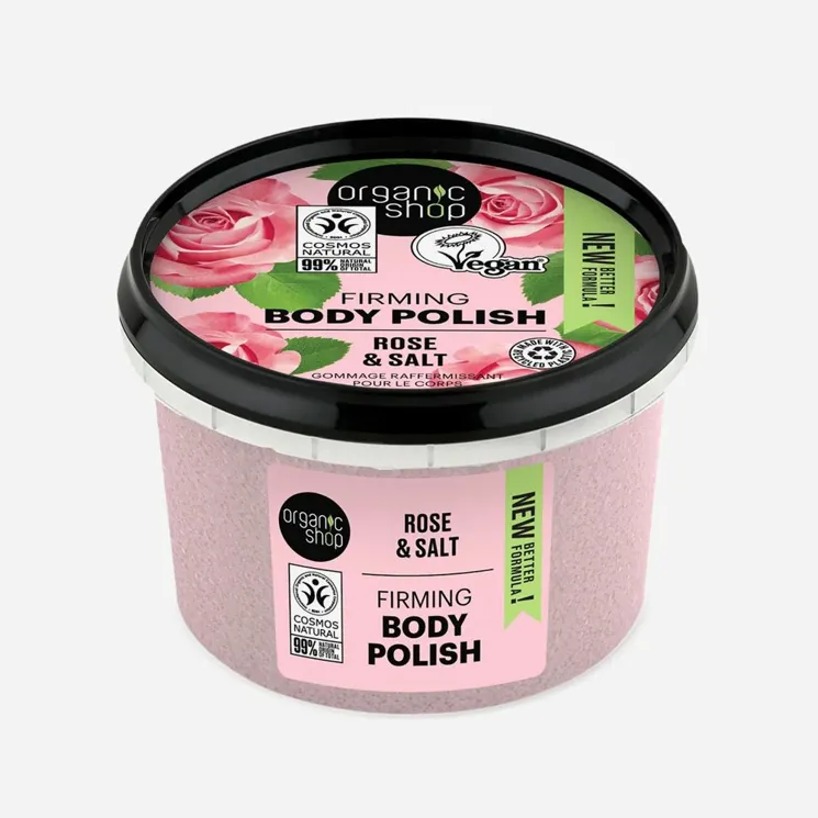 Zpevňující tělový peeling Růže a sůl 6 x 250 ml